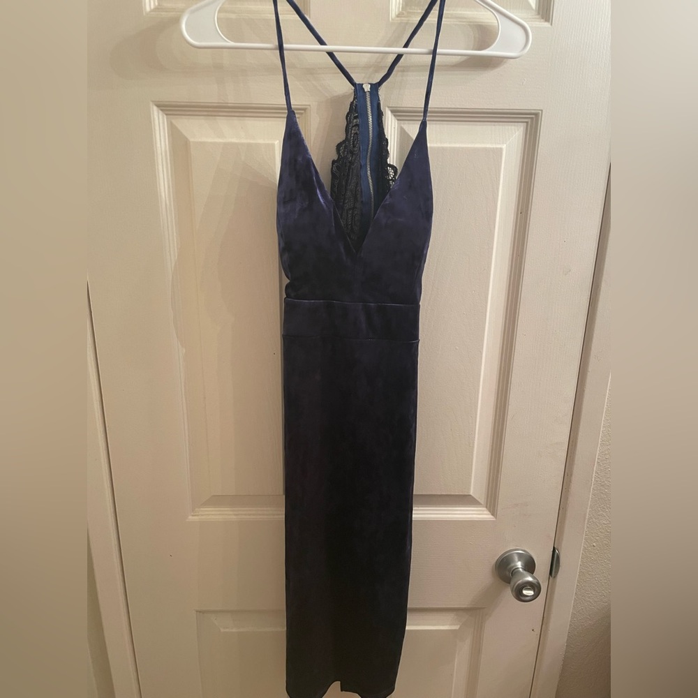 Navy cocktail dress